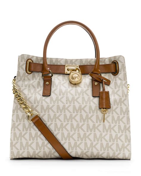 michael kors hamilton large logo bag|Michael Kors Hamilton studded tote.